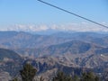 The Jakhu Ropeway is a Cable car in the town of Shimla Ã¢â¬ÅQueen of hills Ã¢â¬Å in the Indian state of Himachal Pradesh. Royalty Free Stock Photo